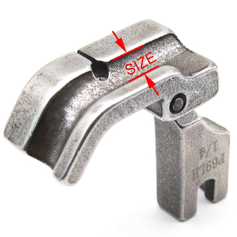 CKPSMS Brand -#P69LH+P69RH Set of High Shank Hinged Piping Feet Compatible with/Replacement for JUKI Brand Brother Brand Singer Brand Industrial Single Needle Sewing Machine(P69RH+P69LH 1/8+3/16+1/4) - Image 4